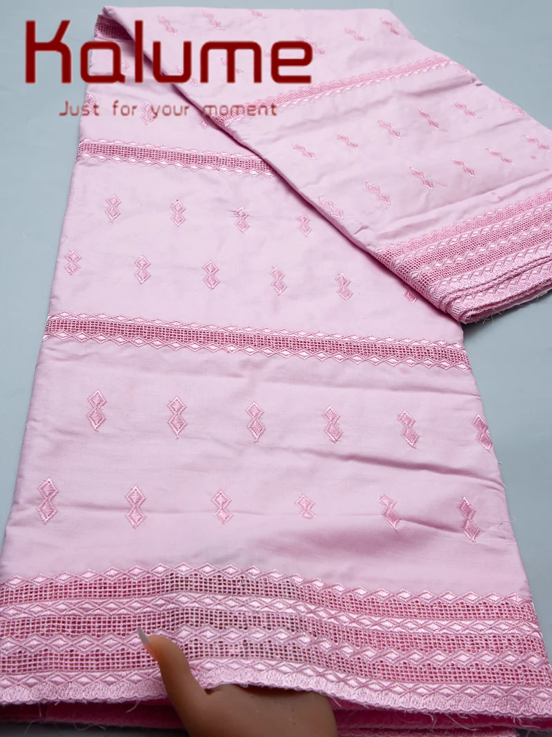 

Kalume африканская сухая хлопковая кружевная ткань 2026, высокое качество, вышитая нигерийская швейцарская вуаль, кружевная ткань для шитья мужских платьев