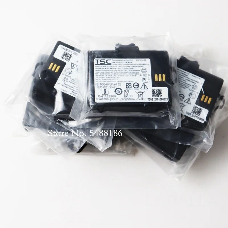 TSC TDM-BAT20 충전식 리튬 이온 배터리 1130mAh 7.4V용 새로운 TDMBAT20 충전식 배터리