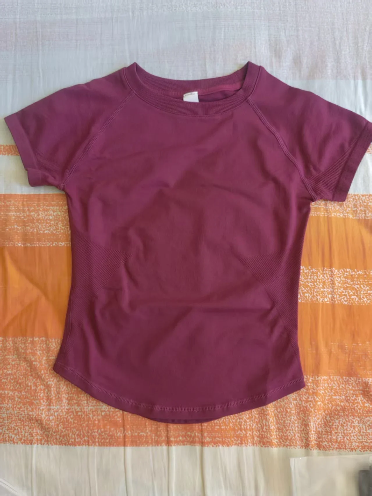 Dneyf 1D-3Y-2FWomen Short Sleeve Yoga T Shirt Solid Color Slim Fit Gym Workout Sports Top Custom Label - view 4