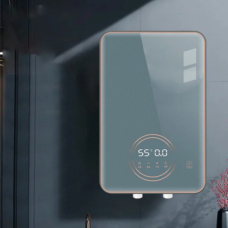 Instant Electric Water Heater 8.8KW Household Rapid Heating Thermostat Ultra-thin Intelligent Frequency Conversion
