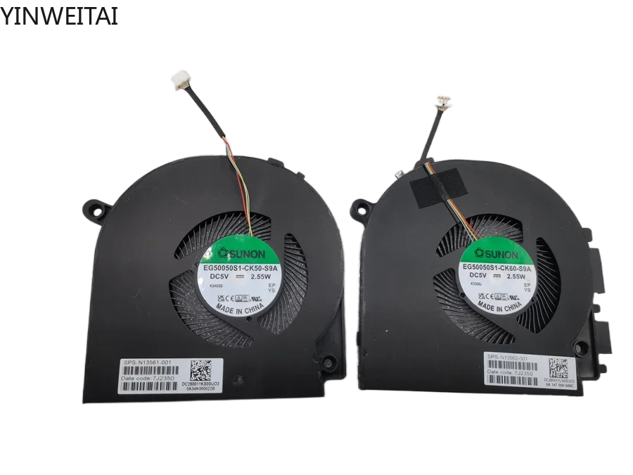 

EG50050S1-CK50-S9A EG50050S1-CK60-S9A N13561-001 N13562-001 Новый оригинальный вентилятор охлаждения процессора для HP Envy 17-cr0013dx TPN-C160 SUNON