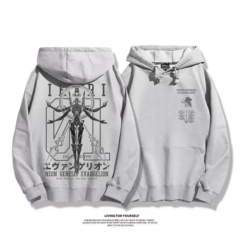 Japan Harajuku Anime Hoodie Women Men Tops Printed Hooded Sweatshirt O-Neck Unisex Fashion Graphic Sweatshirt Cartoon Pullovers