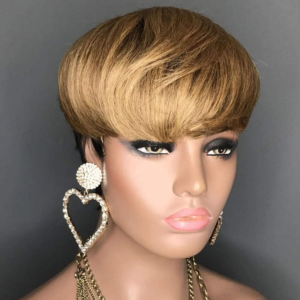 Pixie Cut Wig Human Hair Short Wigs for Women