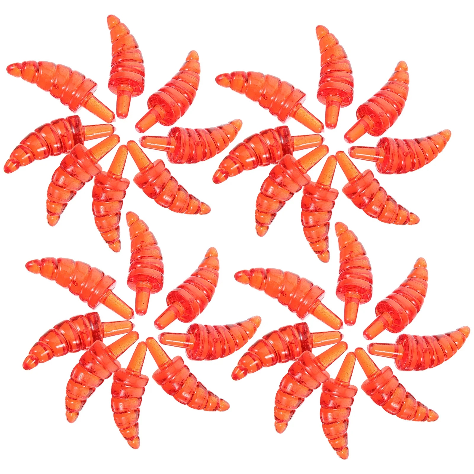 

100 Pcs Christmas Decor Large Snowmen Nose Snowman Decoration Craft Carrot for Crafts Orange Diy Plastic