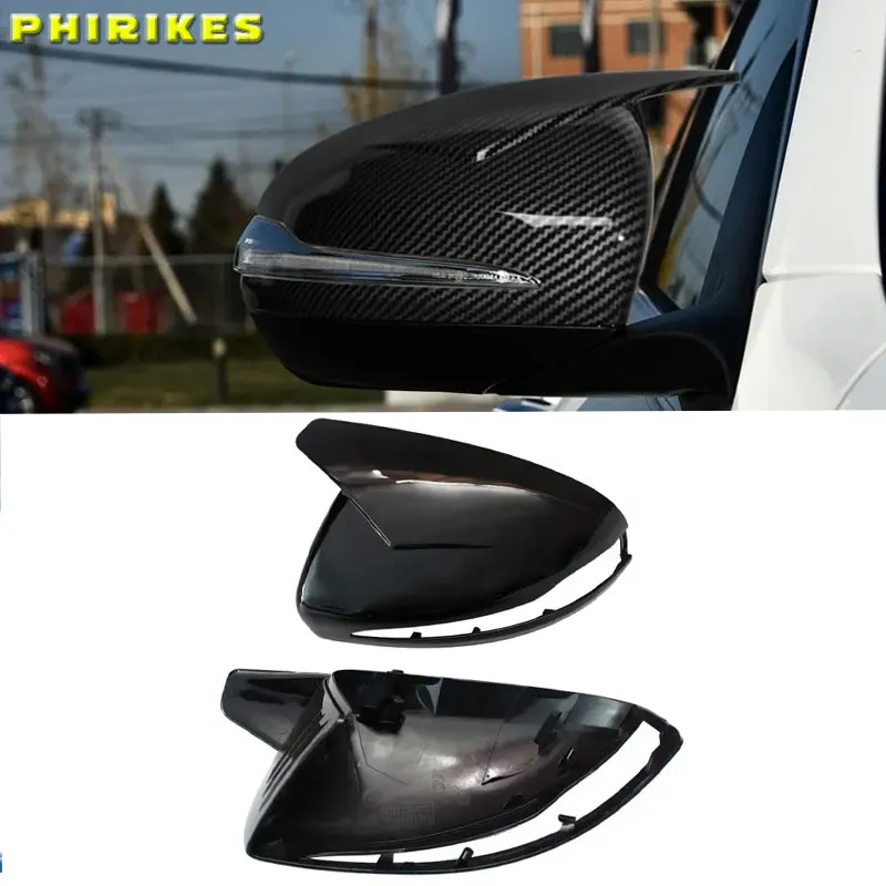 1 Pair For Mercedes-Benz E GLC S C Class W205 W213 X253 W222 W238 Replacement Carbon Mirror Cover Caps Replacement