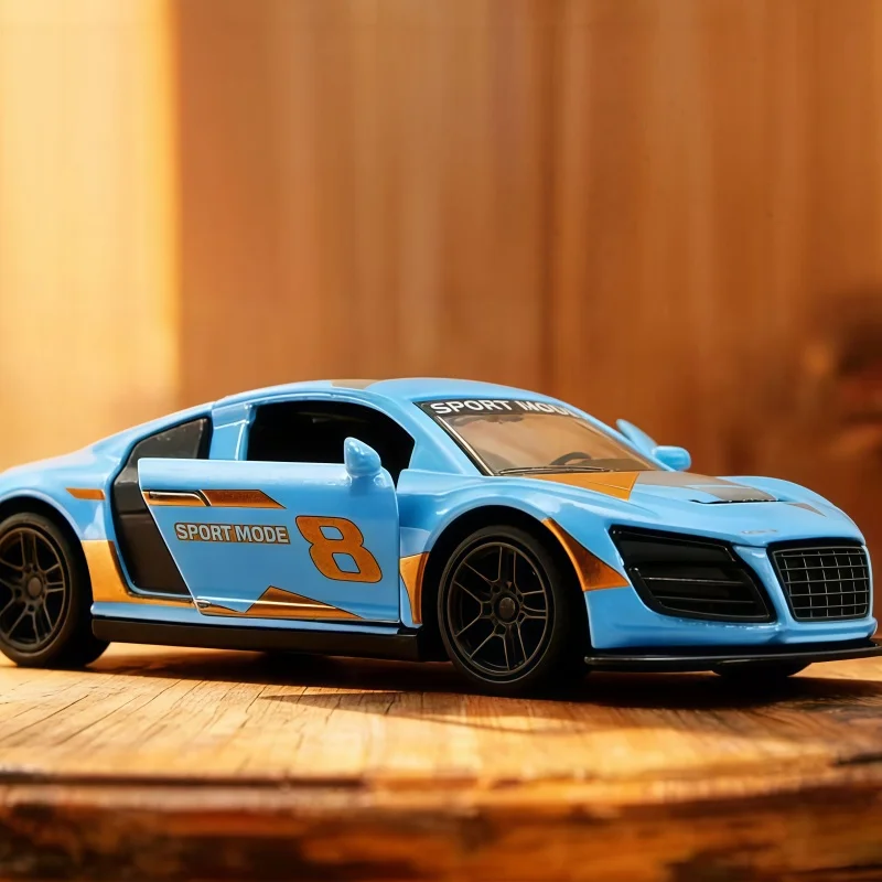 1:36 Alloy Sports Car Model, Return Toy Car, Opening Door Simulation Racing Car, Suitable for Holiday Gift Collection Display CA