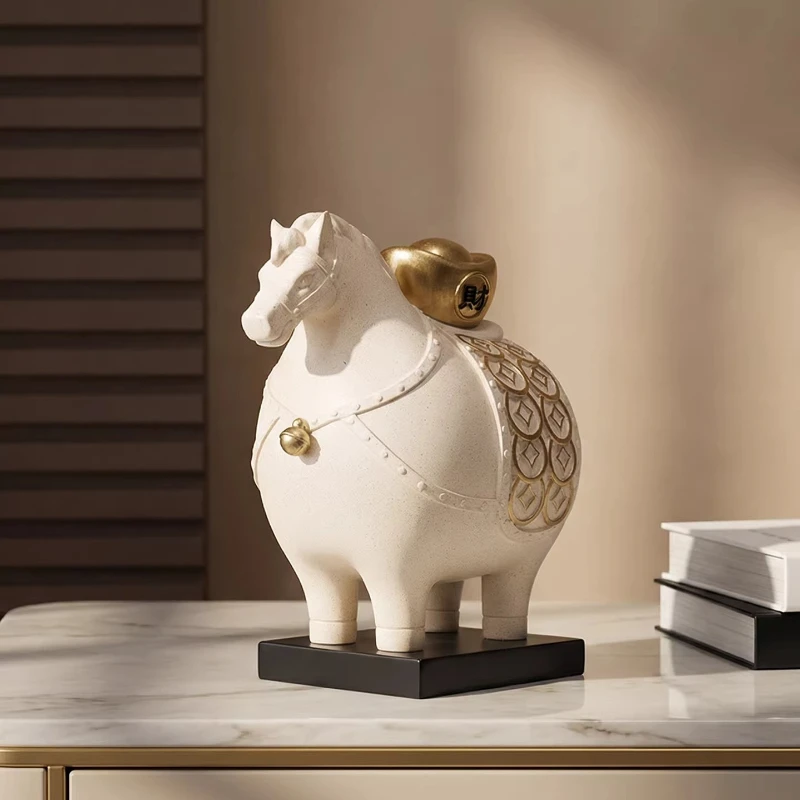 

Новый стиль 2026: Декоративная фигурка Лошади (Год Лошади, Зодиак), украшение для дома, офиса, тумбы под ТВ, подарок на открытие, талисман