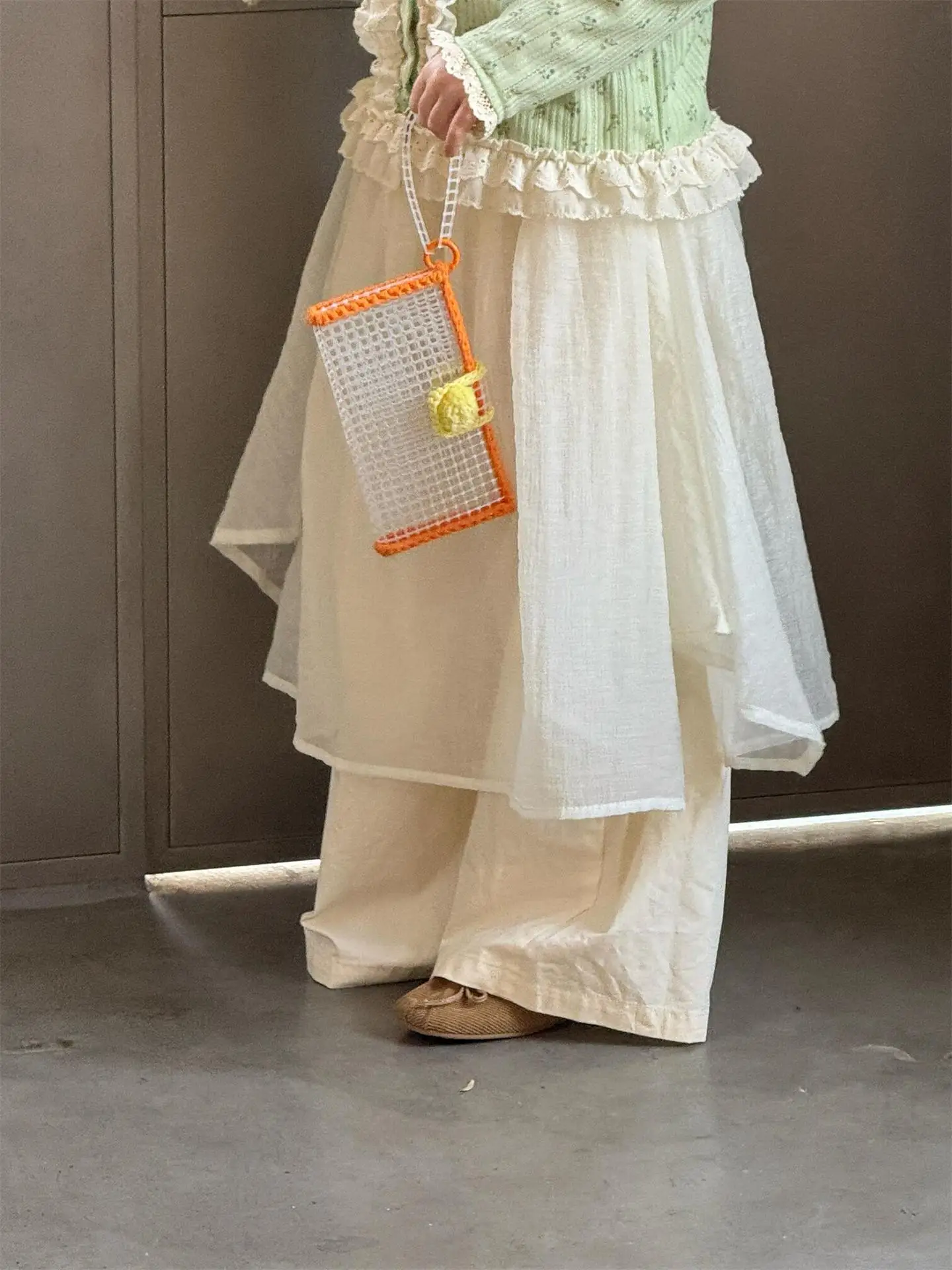

Children Clothing Kids Fashionable Princess Pants Spring 2026 New Girls Korean-style Solid Color Gauze Skirt Versatile Pants