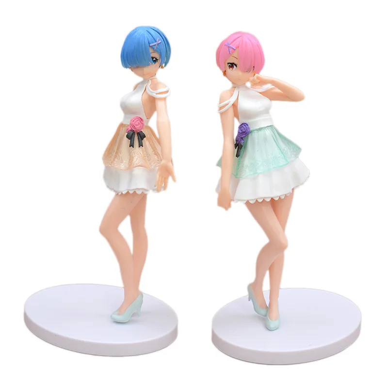 20CM Serenus Couture Re Rem Anime Figur Re:Zero kara Hajimeru Isekai Seikatsu Ram Modell PVC Geschenk Spielzeug Puppe Action Figur