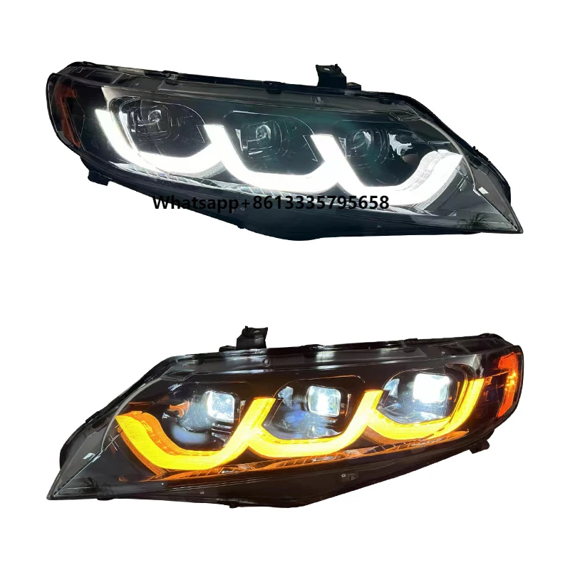 

Hot High Quality Headlights for 8th Gen 2006-2011 Car Accessories LED Head Lights Assembly Upgrade Headlight DRL