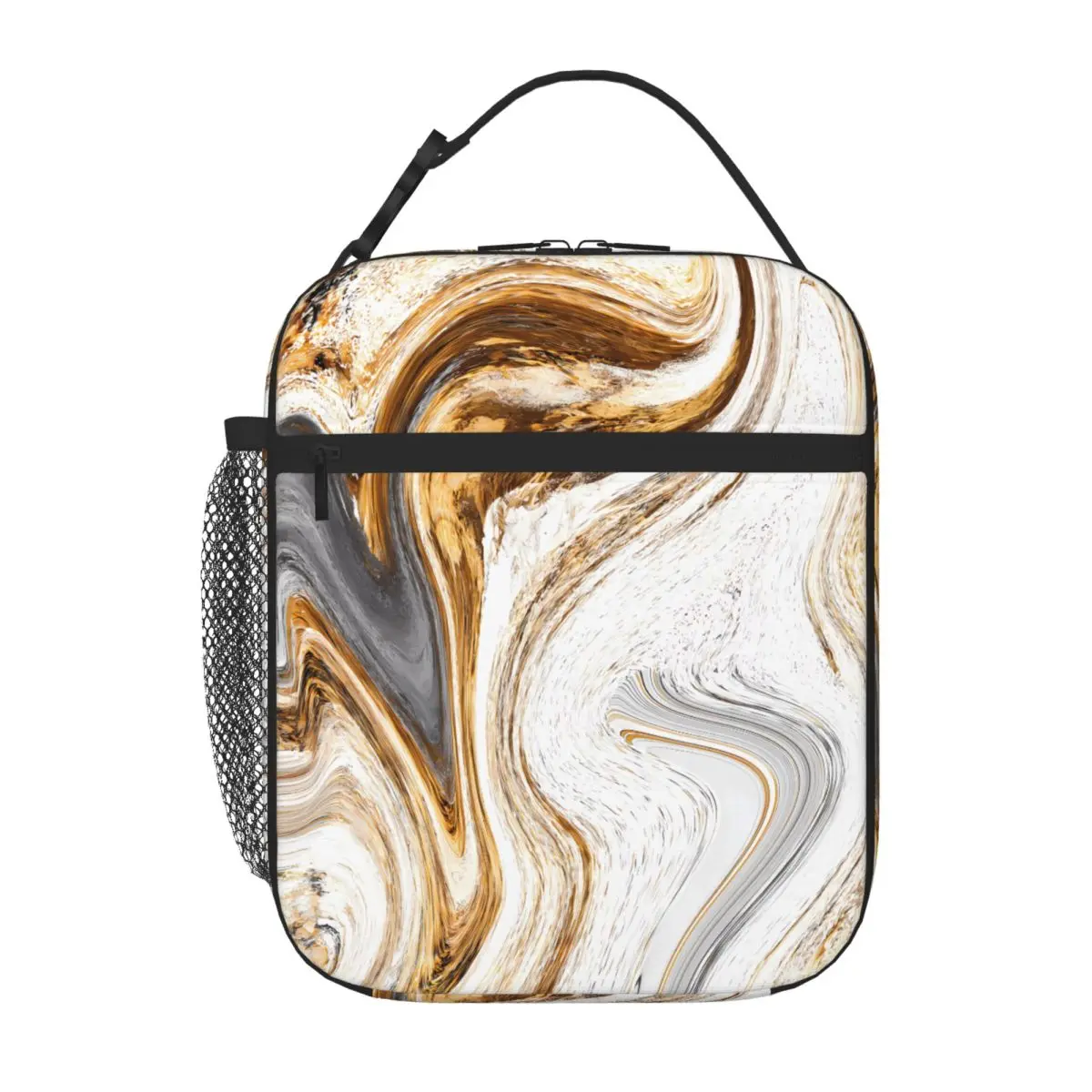 Bestselling Gold & Silver Marbling Mix Dakimakura Military Style Thermal Food Carrier Playground Snack Snack Bag