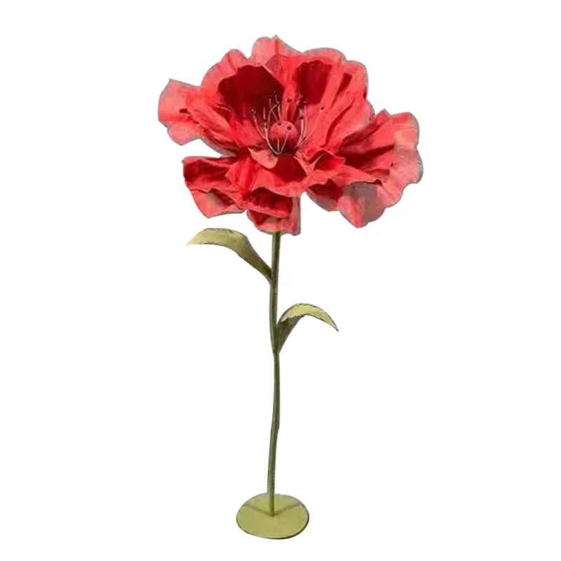 Wedding ornaments silk mesh flowers, window decoration wedding props