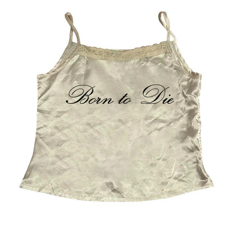 Women's Sleeveless Camisole Y2K Sexy Lace Streetwear Hip Hop Punk