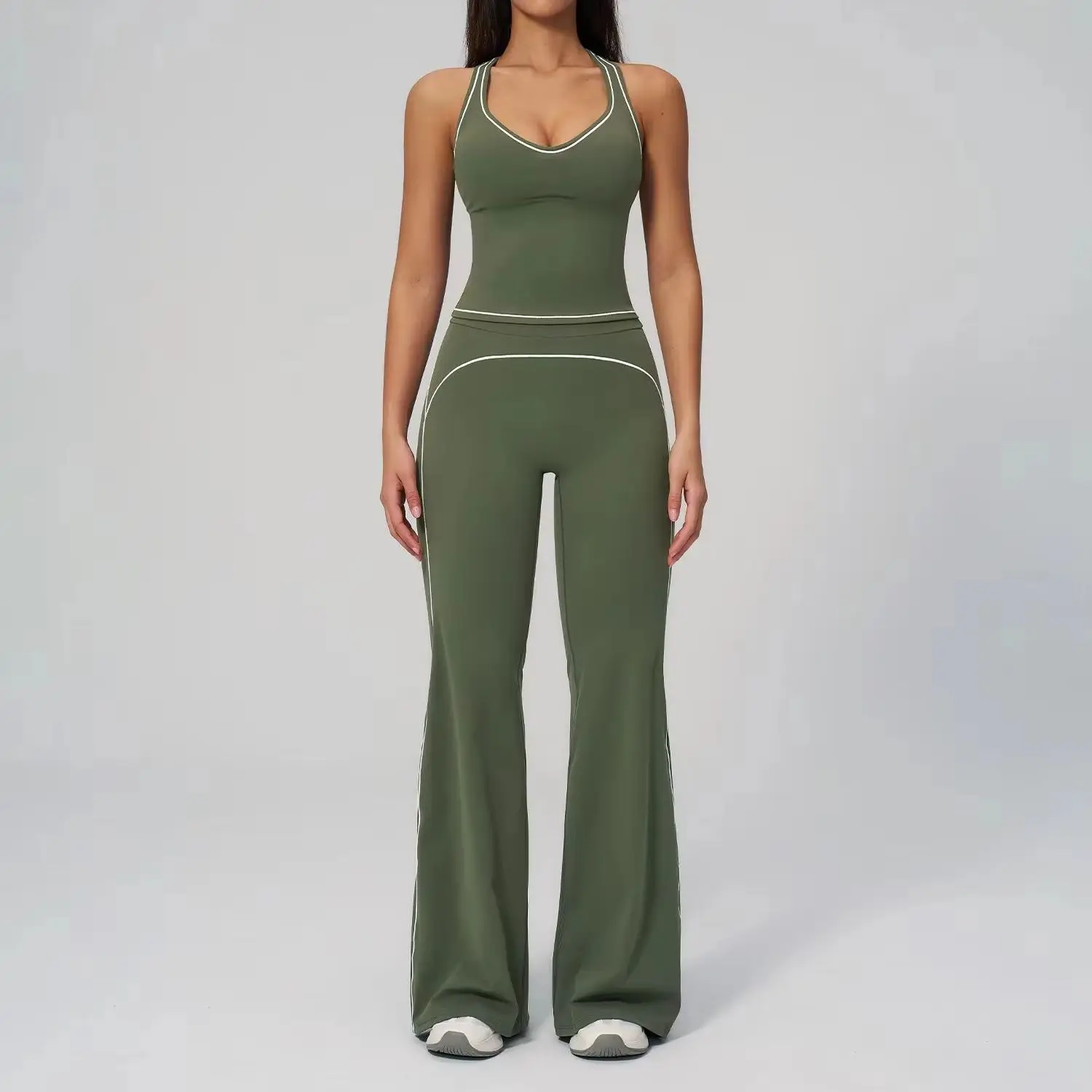 2026 Women's Tracksuit Summer Yoga Set 2 Pieces Workout Outfits Sportswear Gym Clothing High Waist Leggings Fitness Sports Suits