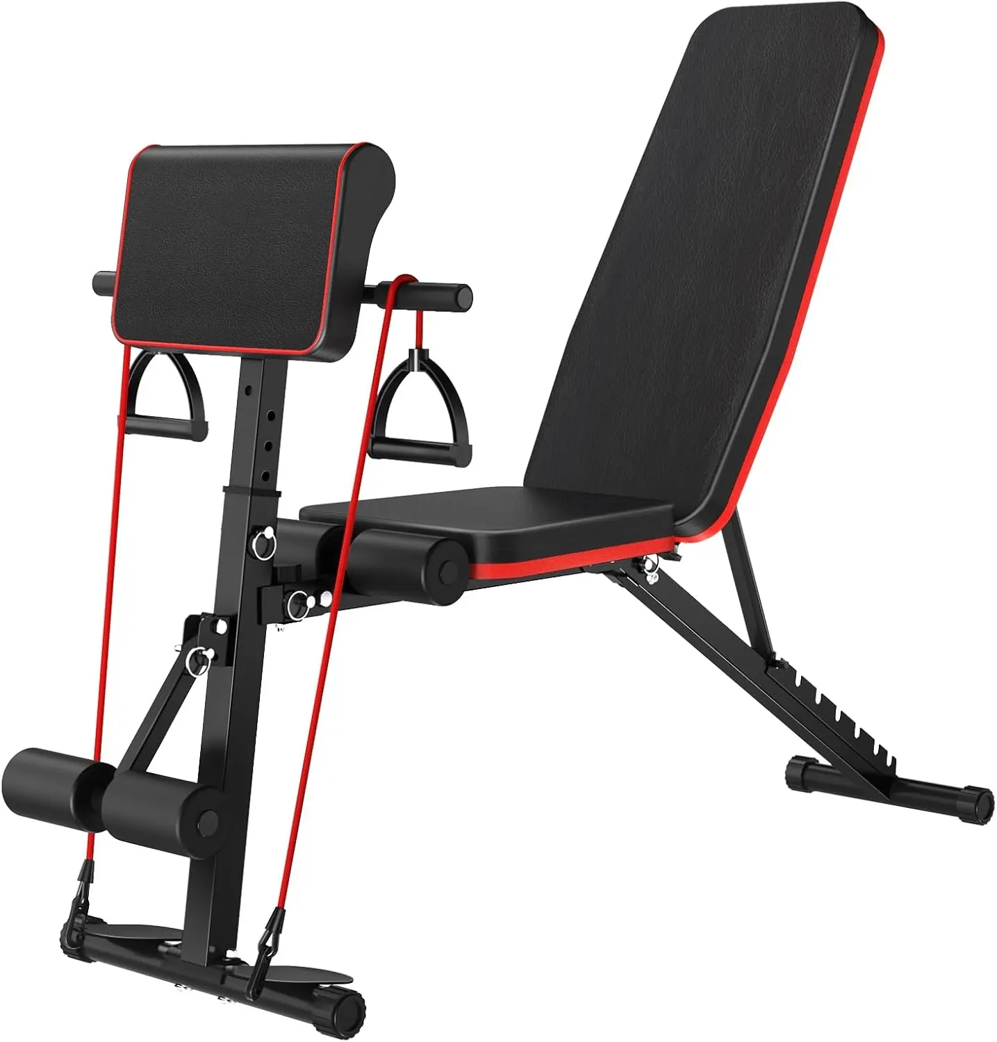 

Adjustable Weight Benches Stationary Upright Benches Strength Training Benches Heavy Duty Workout Benches Press with Leg Extensi