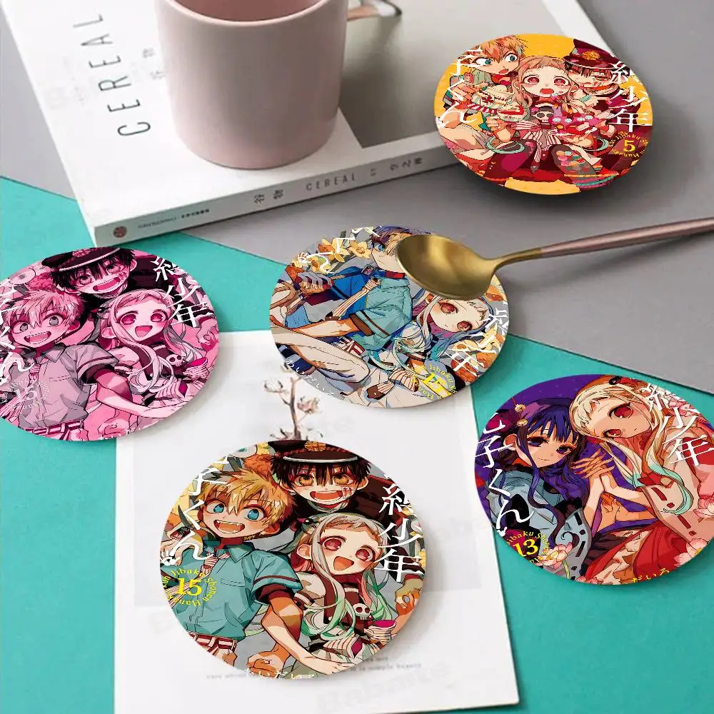 Toilet-Bound Hanako-kun Wooden Coaster Heat-Resistant Drink Mats With Non-Slip Base, Perfect Gift Idea