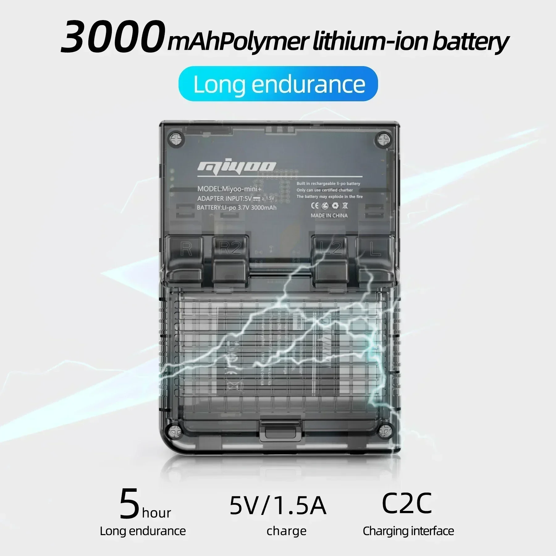 AMPOWN MiyooMini + Consoles Handheld Game Players 3.5'' IPS OCA Portable Emulator Retro Video Game 3000mAh Linux System Wireless