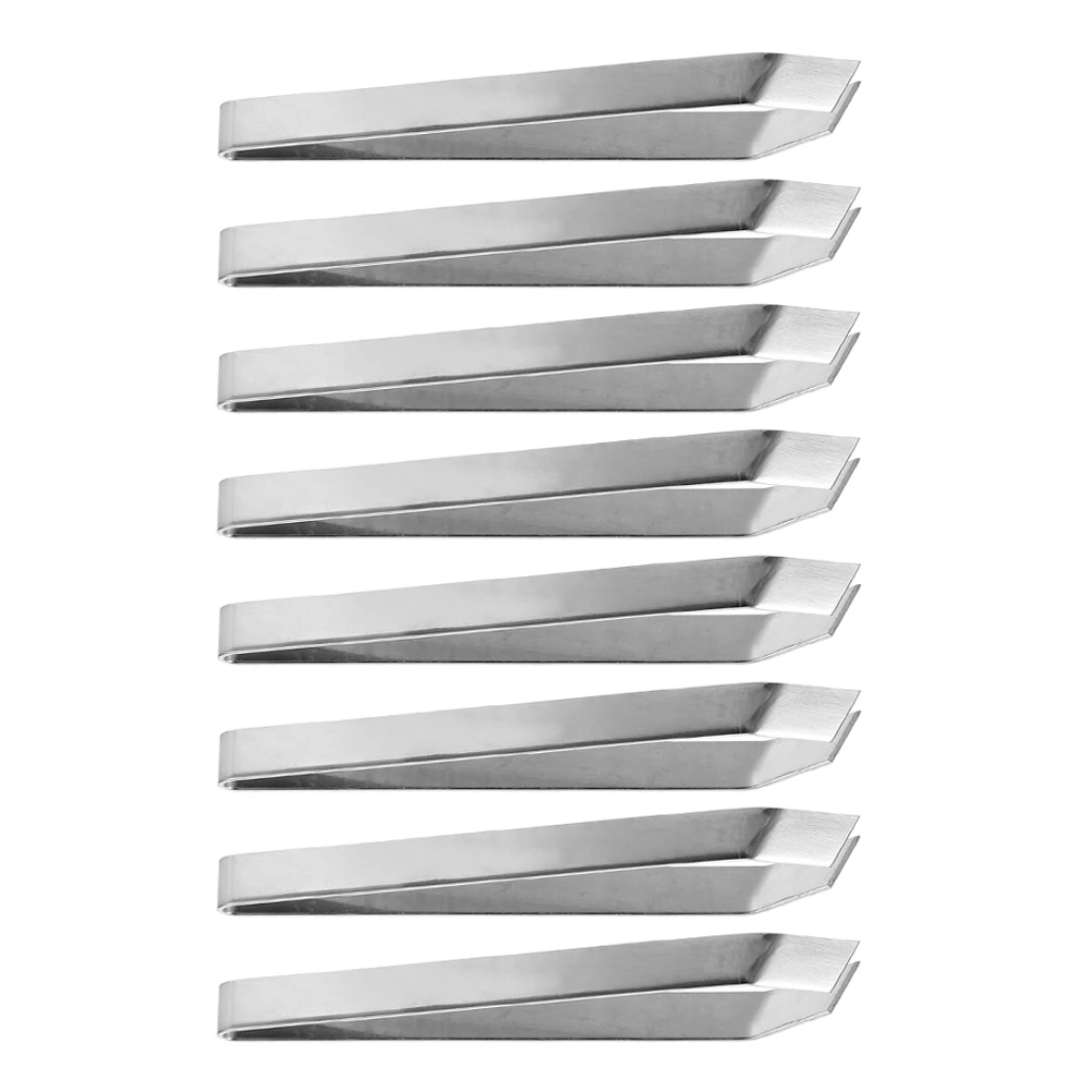 

8pcs Kitchen Hairplug Fish Bone Puller Debone Tweezers Stainless Steel Portable Cooking Tools for Bones Precision Forceps