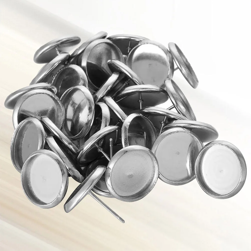 

80 шт., смешанная серьга из нержавеющей стали, безель, пустая основа, 8 мм, 10 мм, 12 мм, 14 мм, идеально подходит для персонализированных ювелирных изделий, серьги-гвоздики «сделай сам»