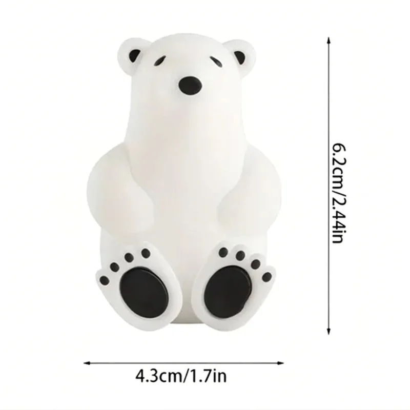 Cute Three-dimensional Bear Silicone Non-perforated Wall-mounted Toothbrush Holder Cute Suction Cup Toothbrush Holder