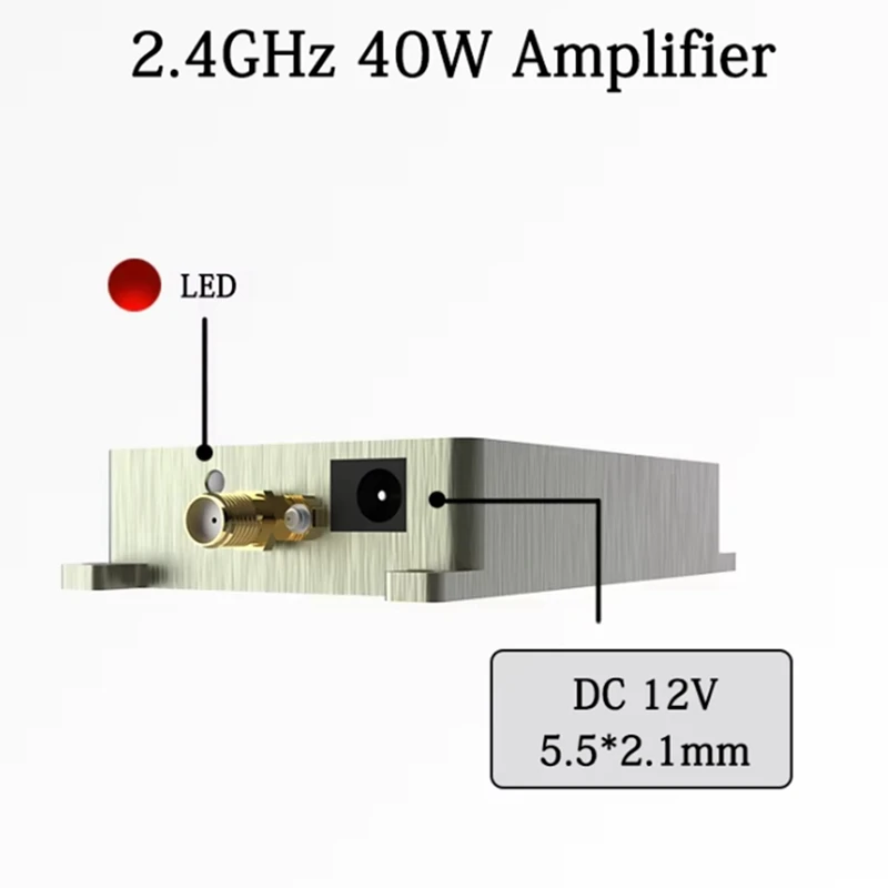 2.4Ghz RF High Power Amplifiers Wireless Signal Extender  Signal Source For Drone Wifi6