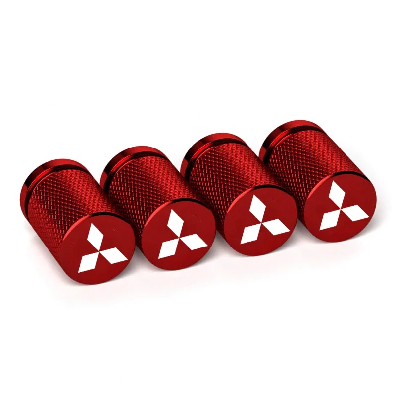 Legering Auto Ventieldopjes Wiel Stem Covers voor Mitsubishi Ralliart Lancer ASX Colt Pajero Outlander Eclipse Delica EVO Colt