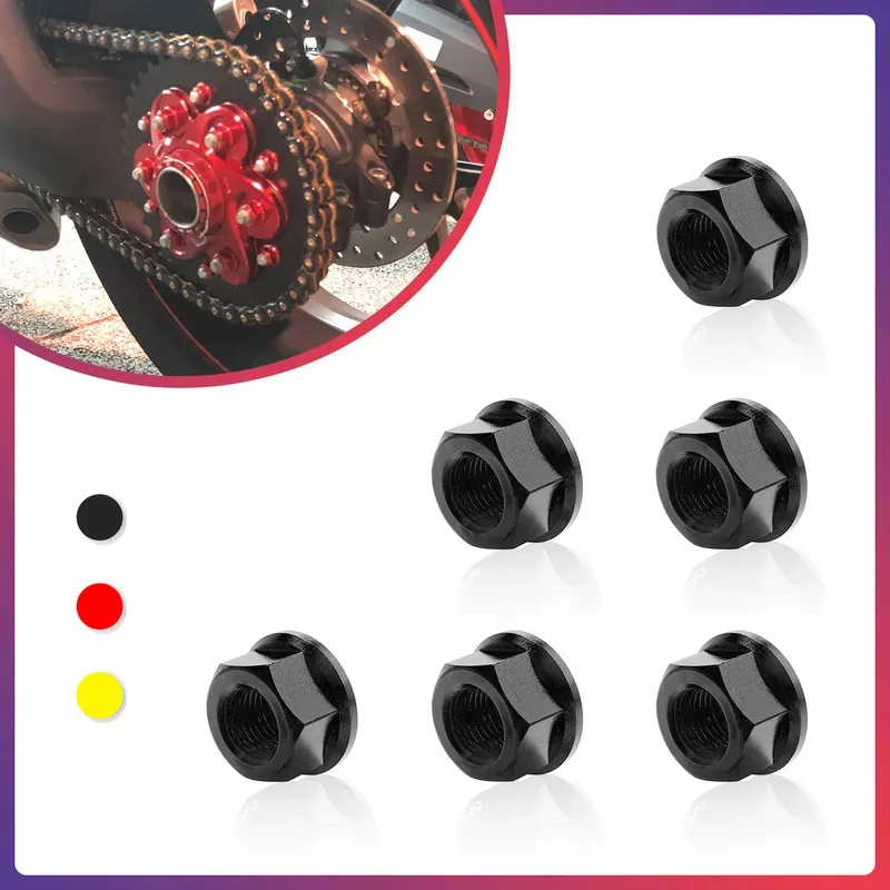 Motorcycle Refit Rear Sprocket Wheel Nuts M10*1.0 For Ducati Diavel1200 Diavel 1260 1260S X-Diavel 1262 1262S 2016-2023