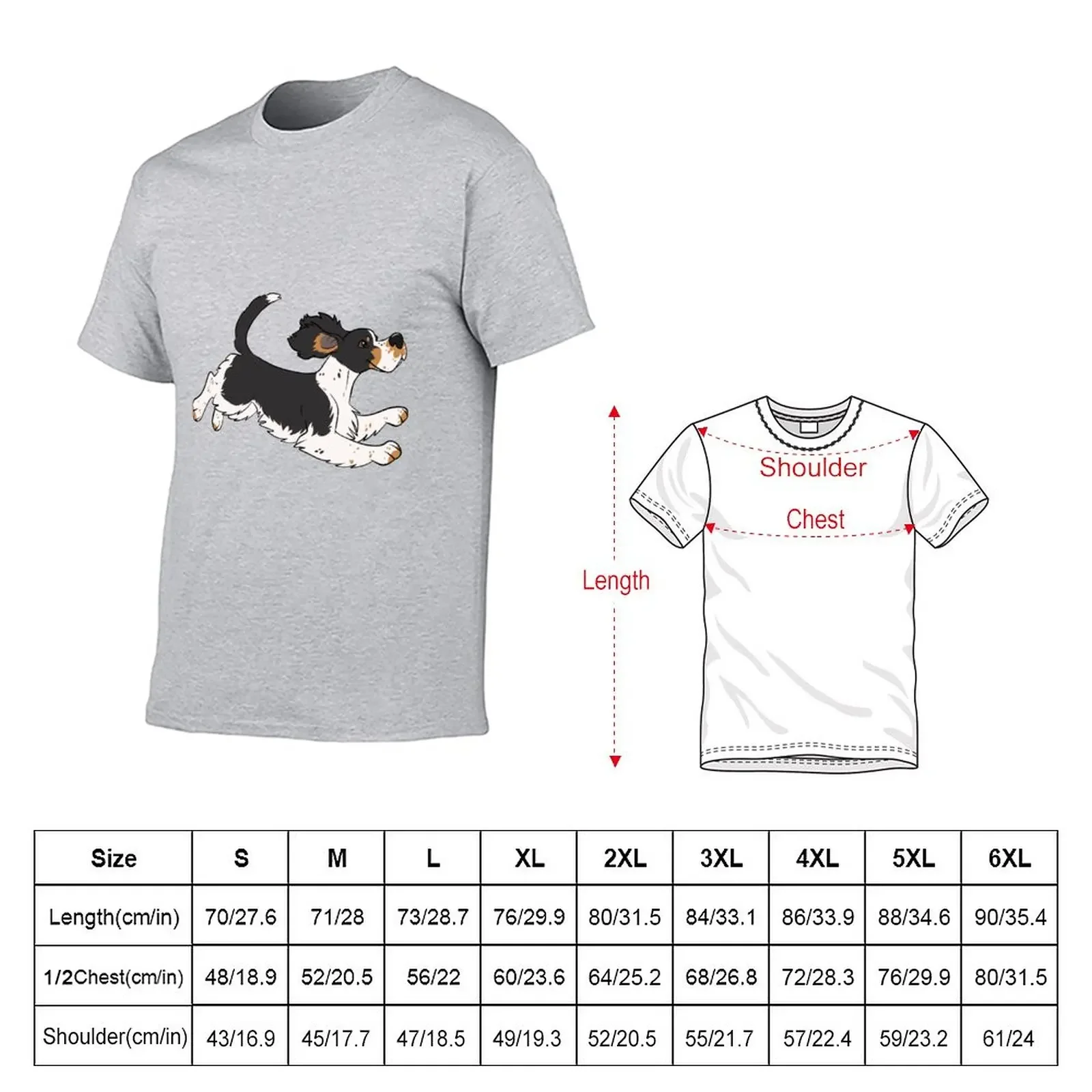 English springer spaniel (black tricolour) T-Shirt plain boys animal print new edition mens t shirts pack