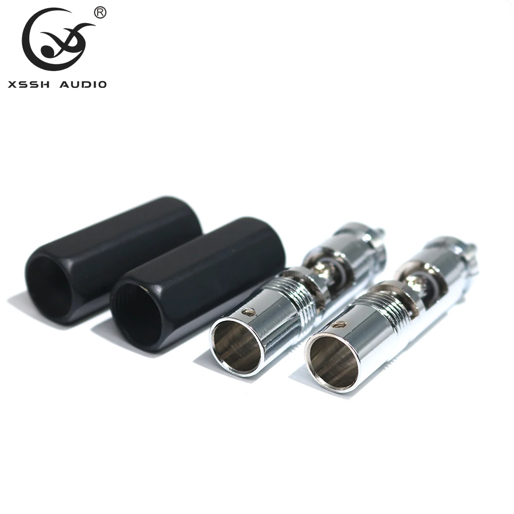 8 stücke RCA Jack YIVO DIY HiFi Nicht-schweißen Rhodium Gold Überzogene Messing 62% Kupfer Männlichen RCA Audio Stecker stecker für 4 ~ 9mm Kabel – Detail 6
