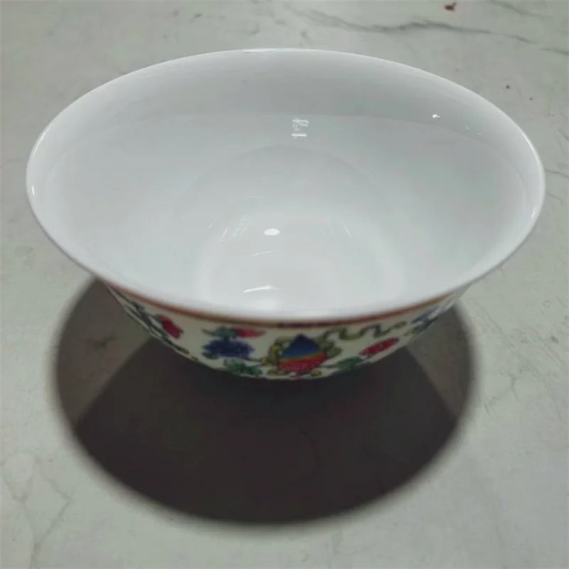 الخزف الصيني القديم الوردي ثمانية كنوز نمط السلطانية العتيقة نمط أطباق السيراميك لديكور المنزل