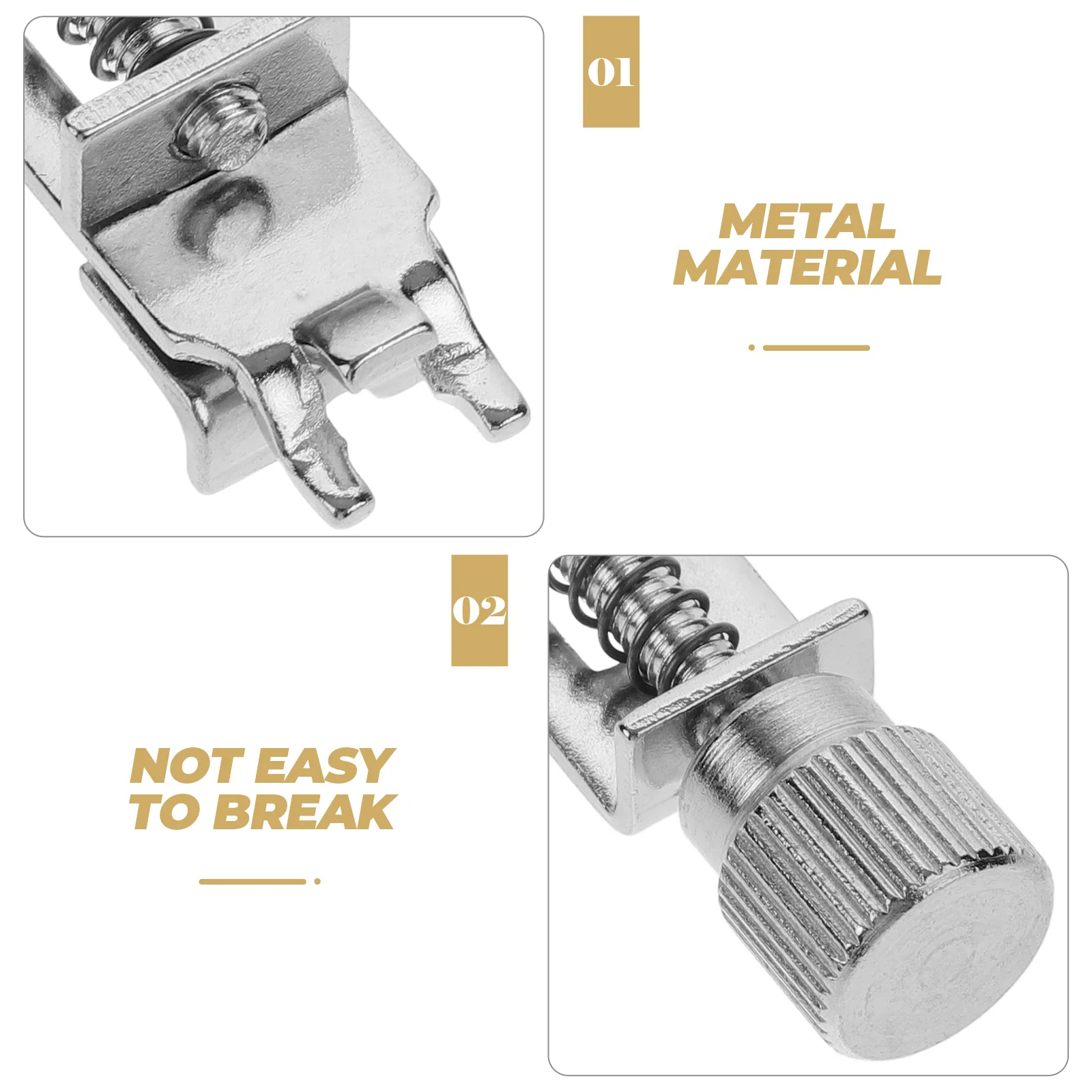 

Metal Guitar Truss Rod Accessory Durable Double Locking Tremolo System Repair Tool for Electric Folk Guitar Truss Rod Fittings