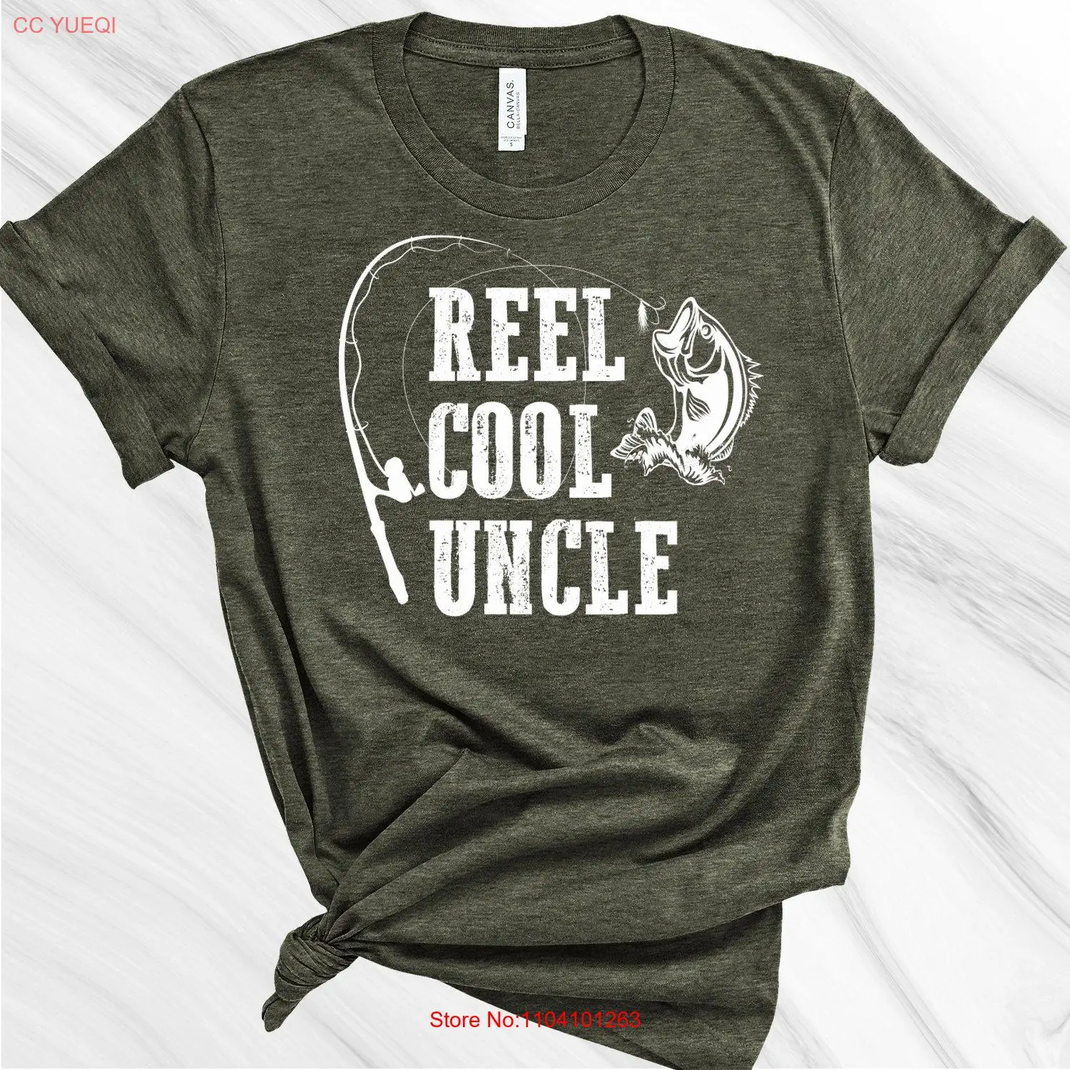 Reel Cool Uncle T Shirt Fishing Father's Day Funny Birthday for Brother long or short sleeves