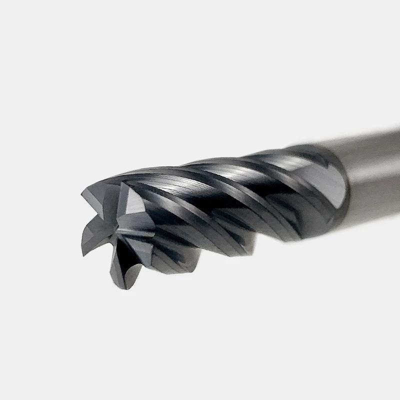 JIMMY  HRC65 CNC Carbide Titanium Alloy Flat Milling Cutter High Temperature Alloy Stainless Steel 4 Flute End Mill Tools