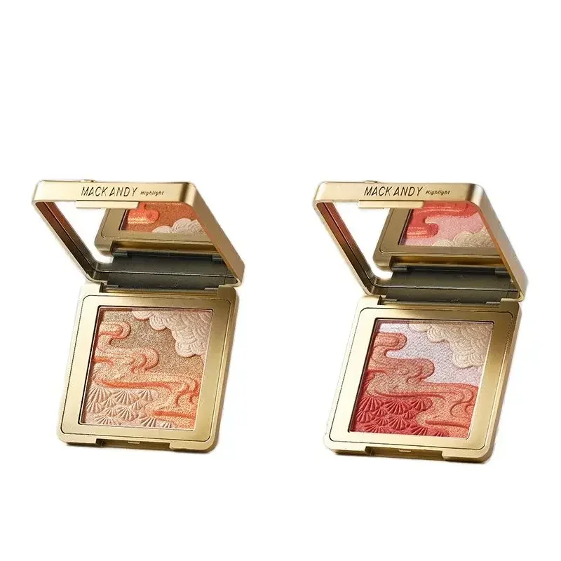 Iluminador Evidenziatore Viso Contouring Palette di trucco Shimmer Viso Bronzer e Evidenziare Corpo Shimmer Bellezza Etichetta privata