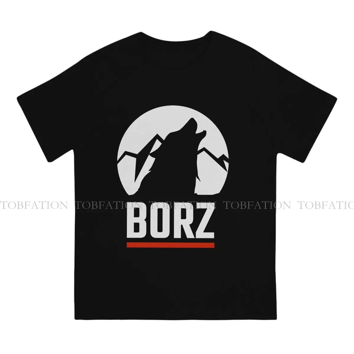 Chechen Borz Wolf Newest TShirts CHECHNYA Chechen Men Harajuku Pure Cotton Streetwear T Shirt O Neck Big Size