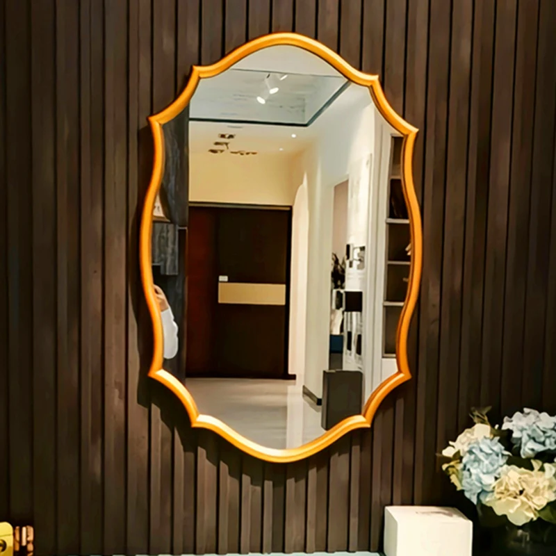 Bathroom makeup wall-hung bedroom luxury European-style simple with lights vanity mirror.