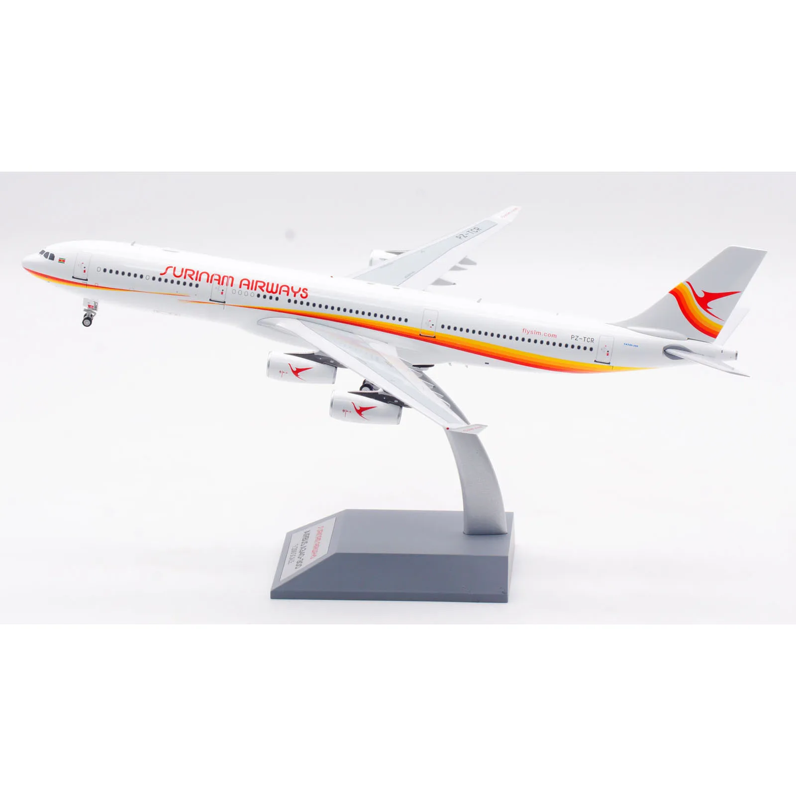 IF343PY0224 Alloy Collectible Plane Gift INFLIGHT 1:200 Surinam Airways Airbus A340-300 Diecast Aircraft Jet Model PZ-TCR