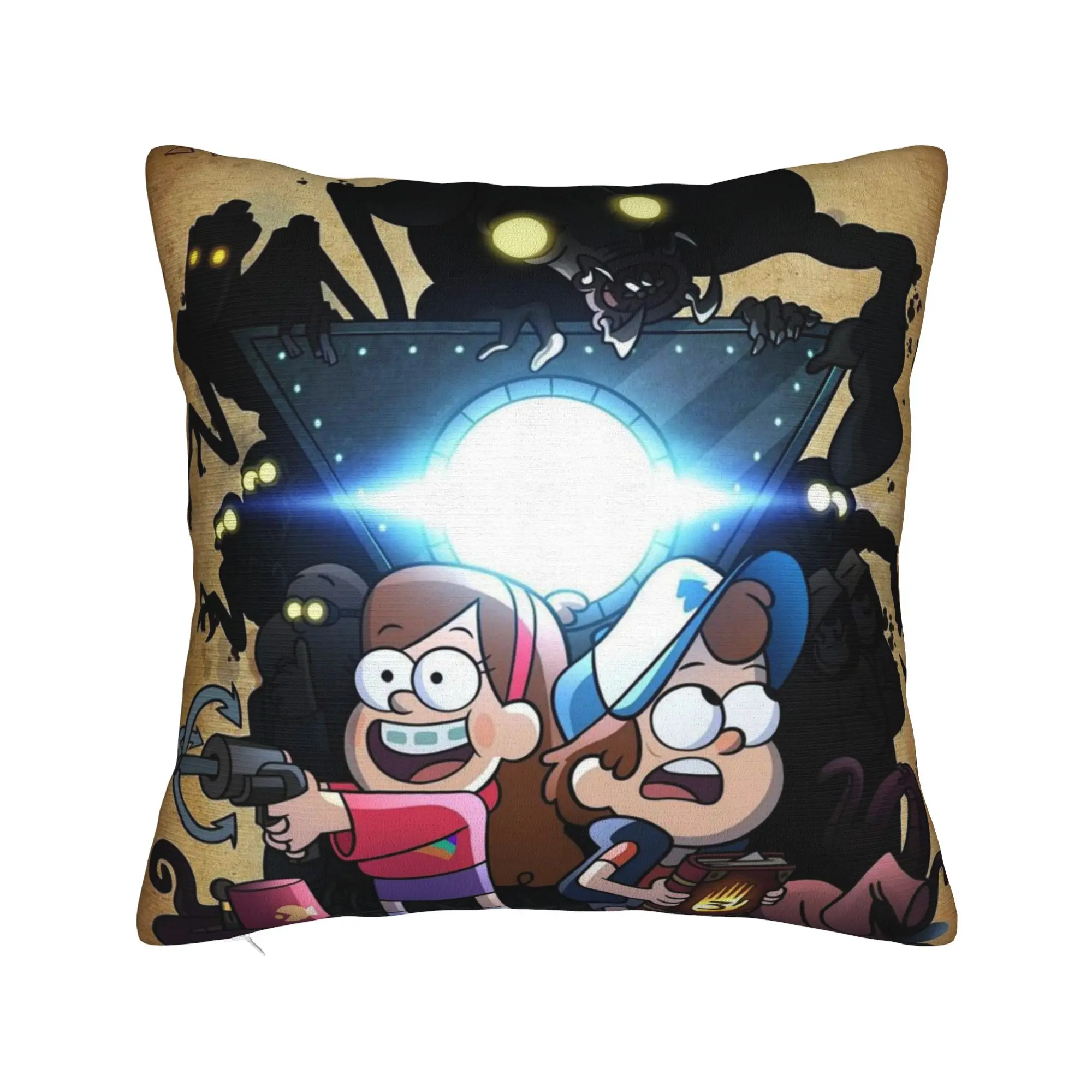 G-Gravity Falls Pillowcase Merchandise Soft Cushion Cover Decorative  Throw Pillow Case Cover Home Multi Size