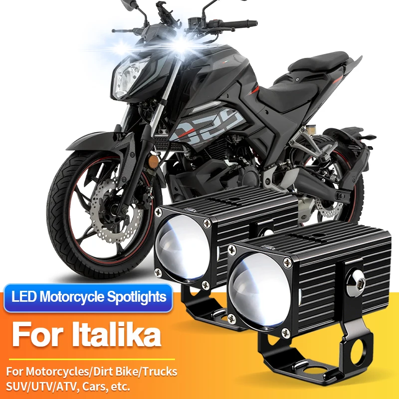 

1/2PC LED Universal Motorcycles Headlight White Fog Light UTV ATV for Italika 125FL/125Z/150Z/200Z/250SZ/250Z/AT110/ATV150 180