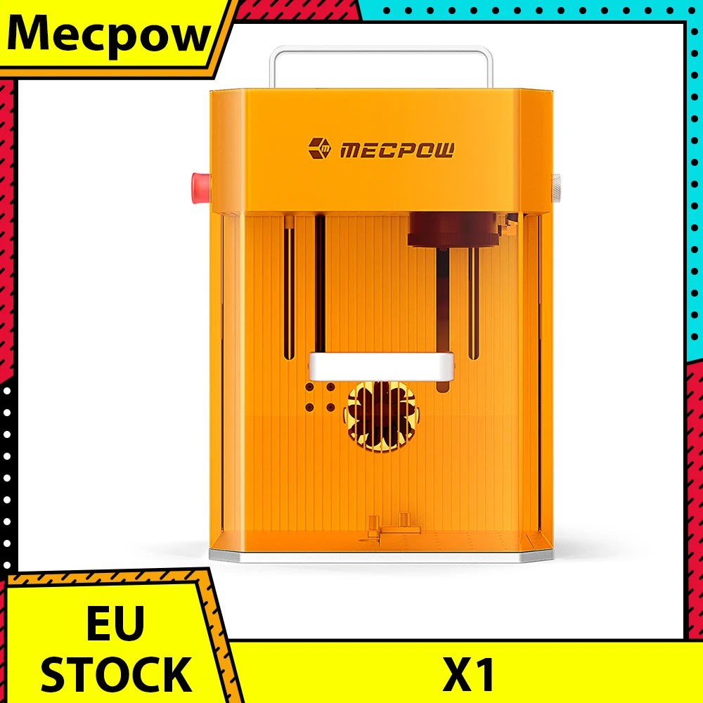 Mecpow X1 Découpeuse et graveuse laser double, infrarouge 2W et diode 10W, vitesse 5000 mm/s, contrôle par application, zone de gravure 105×105 mm