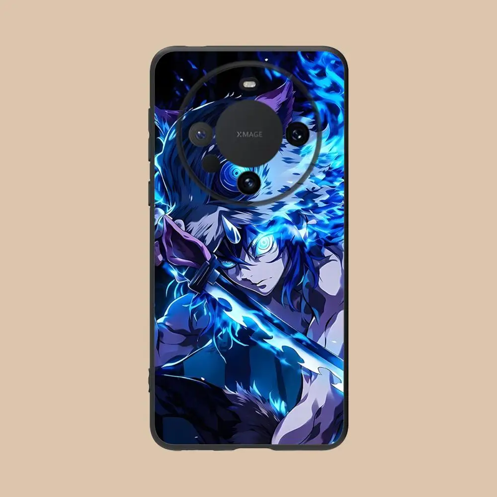 حافظة هاتف Demon Slayer Inosuke لهاتف Huawei Mate 60 50 40 30 20 10 Pro Plus Lite E 5G طباعة ملونة واقية فاخرة جميلة