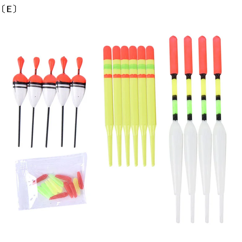 〔E〕Lot/15pcs Fishing Lure Floats Bobber Slip Drift Tube Indi