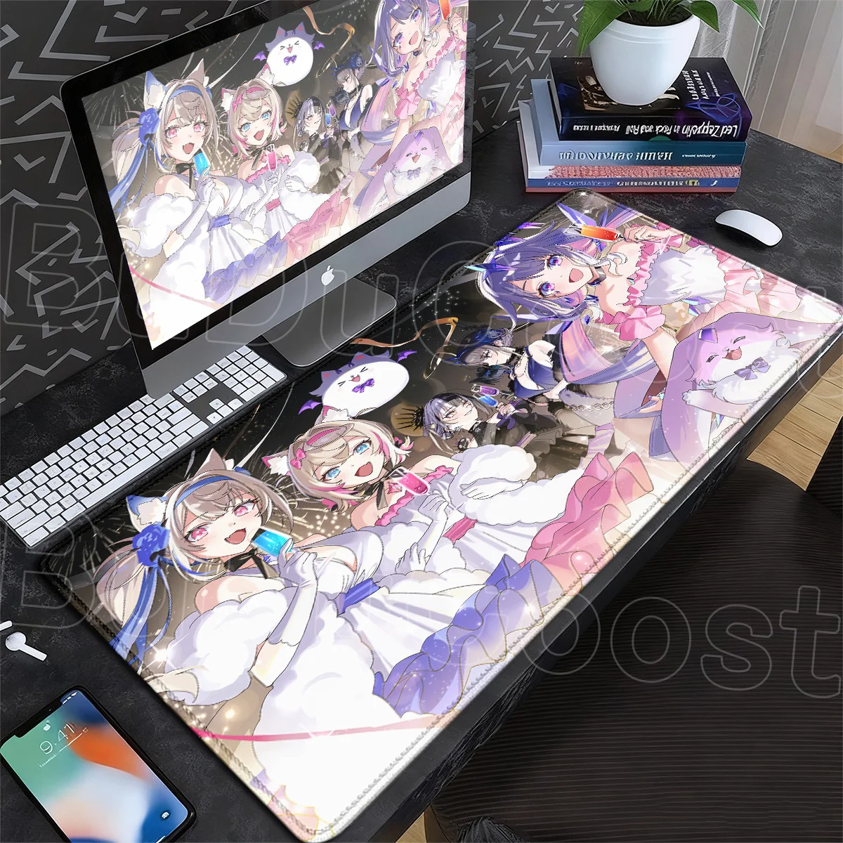 HD-Druck Hololive Koseki Bijou Anime-Mädchen Niedliches Mauspad Großes Notebook-Tastaturpad PC-Zubehör XXL Büroschrank-Mauspad – Detail 7