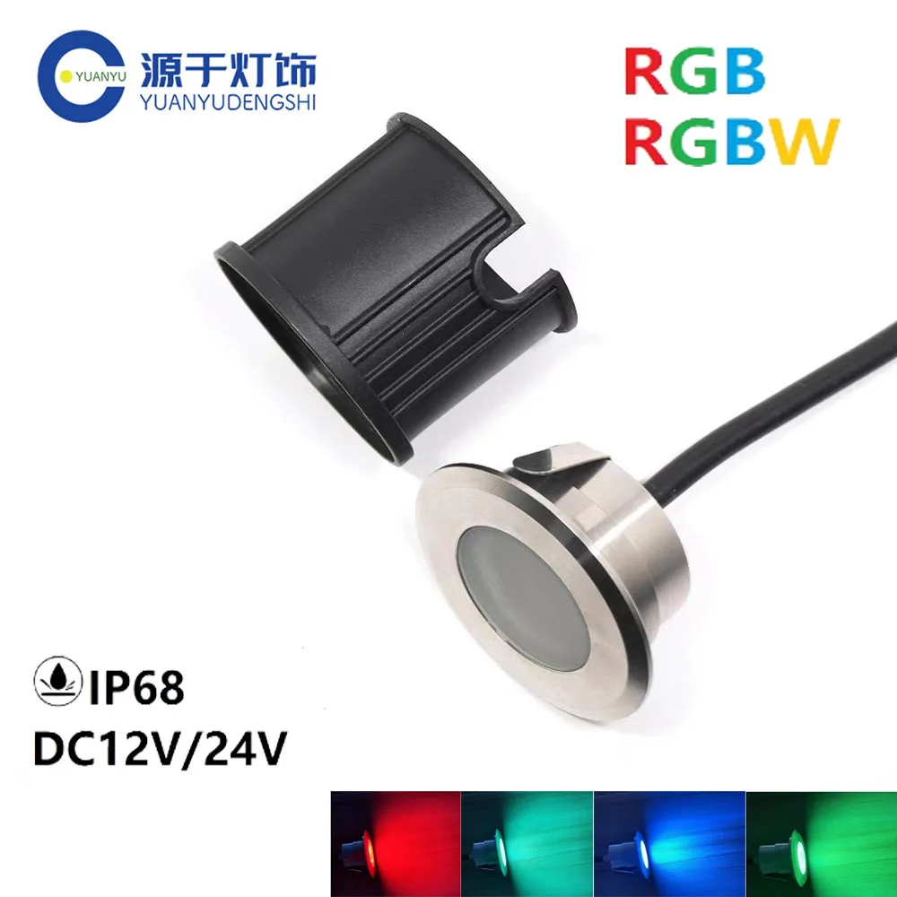 

Outdoor Stainless Steel Waterproof IP68 Led Garden Deck Terrace Floor Light 12V/24V RGB RGBW Recessed Inground Spot Light