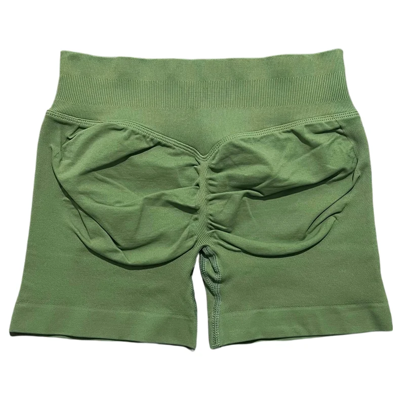HISTELLO sportshorts 4,5'' hoge taille dames yoga workout shorts naadloze leggings stretch fitness joggingbroek gymshort