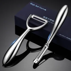 304 Stainless Steel Fruit Vegetable Peeler High Appearance Household Potato and Fruit Scraper Handle Sharp Blade Kitchen Gadgets
