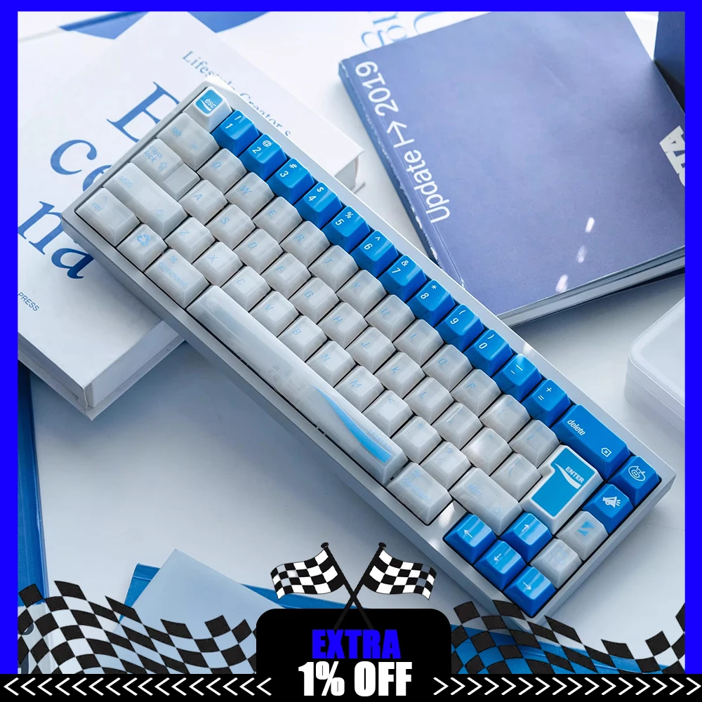LeleLab KamakuraAoi PC Keycaps Fog Permeable Keycap Original Factory Personalized Keyboard Keycaps Customized PC Gifts