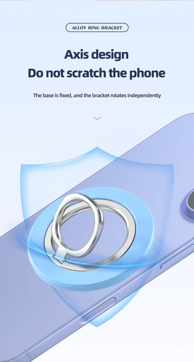 Mobiltelefon, zusammenklappbar, starker Magnethalter für Magsafe Fingerring 360 ° Rotationshalterung Magnetständer für iPhone 16 15 Samsung – Detail 5
