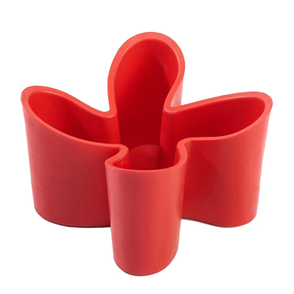 

Four-Leaf Clover Plastic Storage Box Red Desktop Organizer Makeup Pen Holder Stationery Remote Control Holder Desk Storage