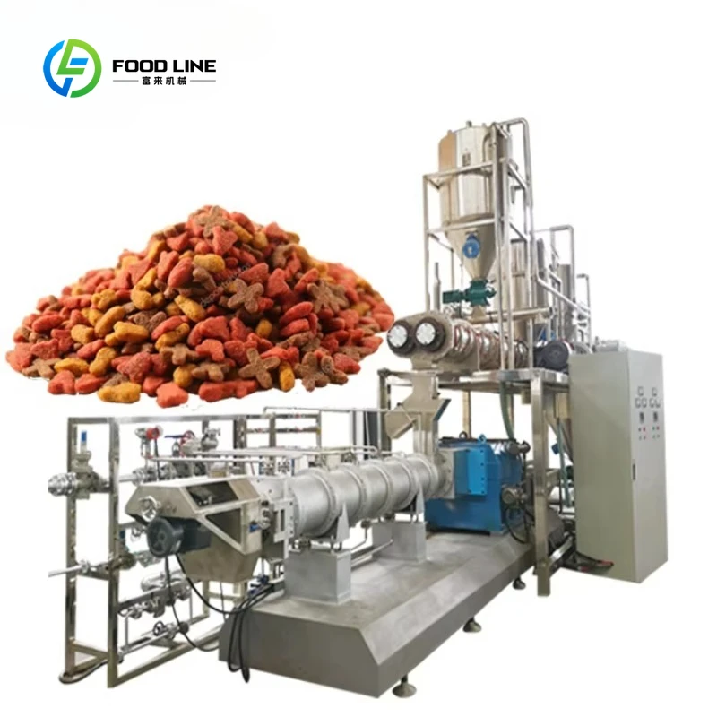 Customized 1ton/h Automatic Stainless Steel Dog Cat Animal Kibbles Canned Food Pet Food Line